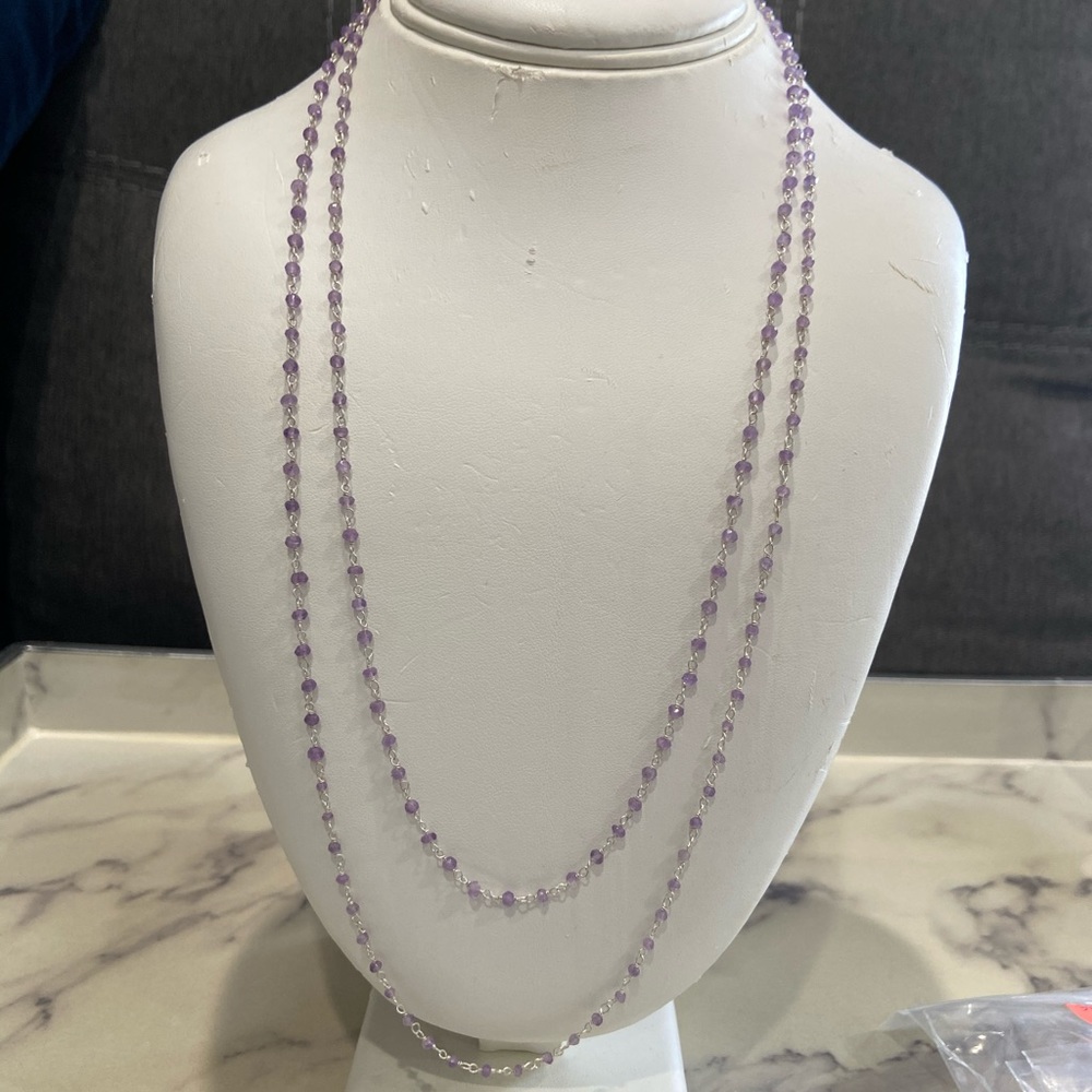 Purple Bead Necklace